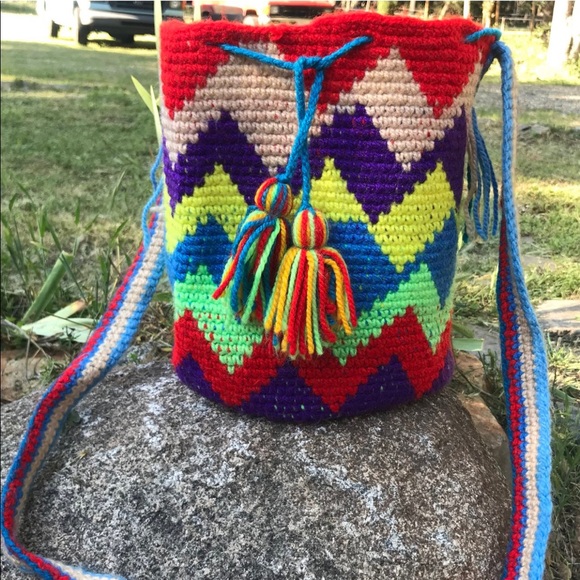 Mochilla/Wayuu Crossbody Bag - Picture 1 of 1